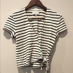 Madewell classic Black and White Striped Short Sleeve Tee